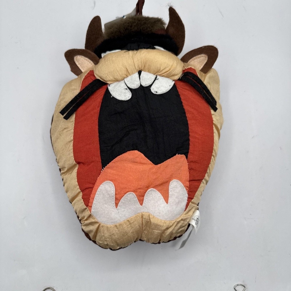 Taz Looney Tunes Pillow Head Vintage 90s 1994 Tasmanian Devil Plush Play by Play